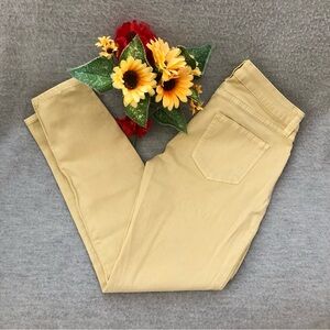 Arizona Jean Company Light Yellow Jeggings
